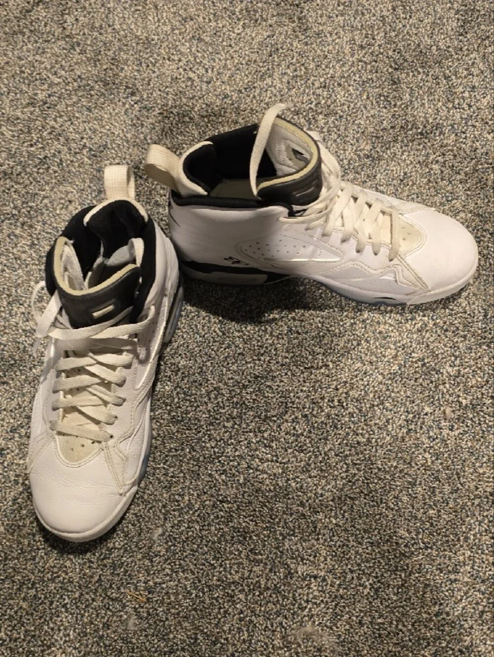 Jordan White and Black Retro High-Top Sneakers